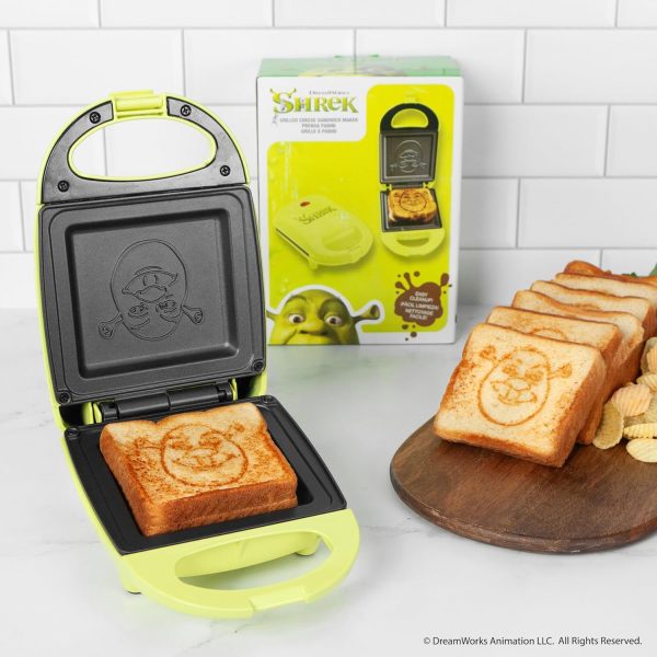 Uncanny Brands Shrek Sandwich Maker - Small Kitchen Appliance - Image 4