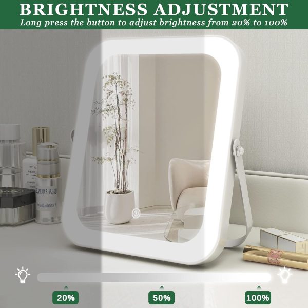 8"x10" Lighted Vanity Mirror, Makeup Mirror with Light, Dimmable Touch - Image 4