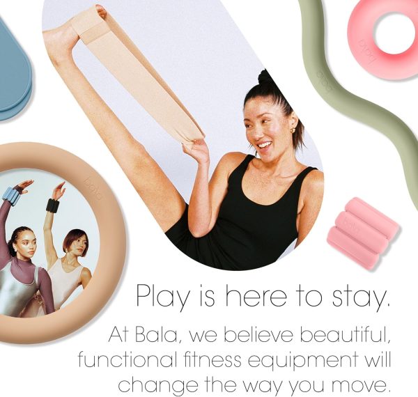Bala Bands Resistance Bands for Women & Men, 3-Pack - Elastic Exercise - Image 5