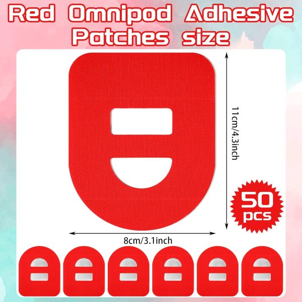Nuanchu 50 Pieces Adhesive Patches Compatible with Omnipod 5 Shower - Image 2