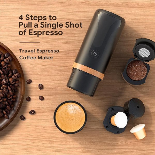 Travel Coffee Machine Car Espresso Machine USB Powered Coffee Maker Metal - Image 8