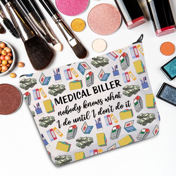G2TUP Medical Biller Makeup Bag Medical Billing Gifts Billing Specialist - Image 4