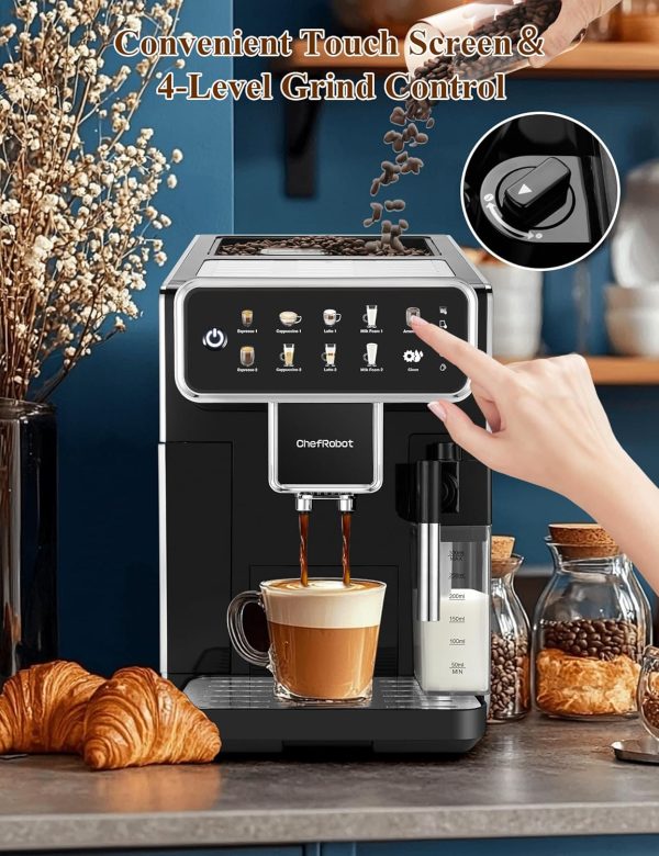 Automatic Espresso Machine Coffee Maker 12 Cup with Grinder Cappuccino - Image 3