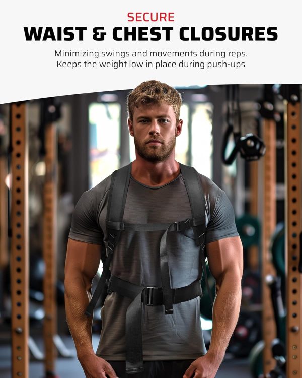 Weighted Backpack for Gym Weight Plate - for Pushups, Calf Raises, Squats, - Image 4