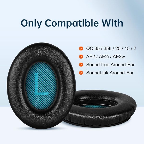 Aurivor Replacement Ear-Pads for Bose Quiet-Comfort QC 35 (ii) 25 15 2 - Image 6
