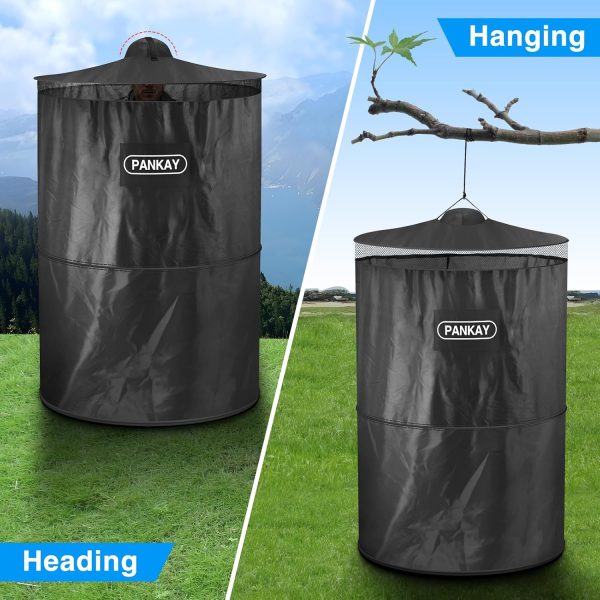 PANKAY Pop Up Privacy Tent, Portable Outdoor Camping Bathroom Toilet Tent, - Image 5