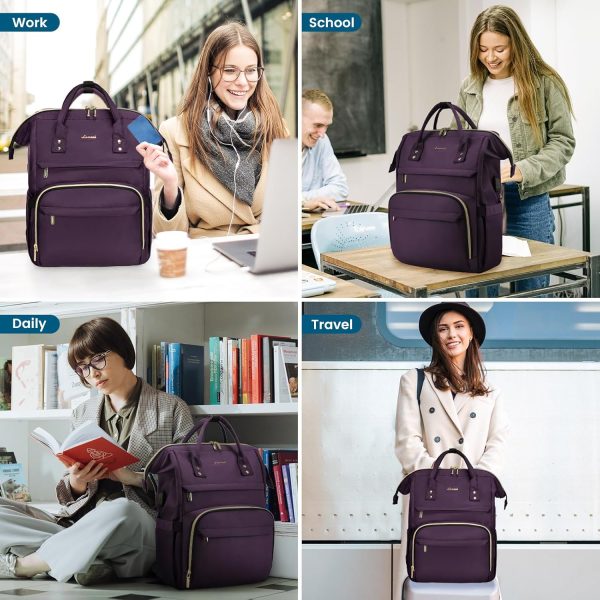 LOVEVOOK Travel Laptop Backpack, Water Resistant Nurse Backpack with - Image 7