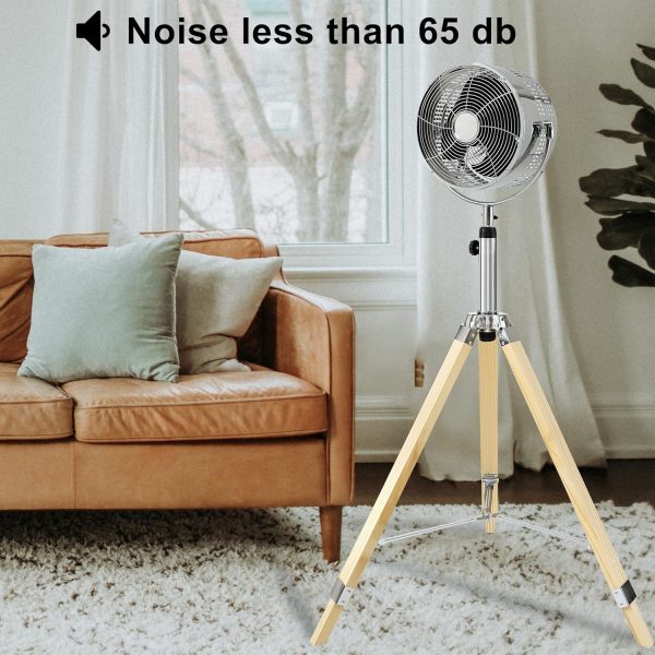 Simple Deluxe Tripod Pedestal Fan, 3 Speed Adjustment, Multiple Wide Angle - Image 9