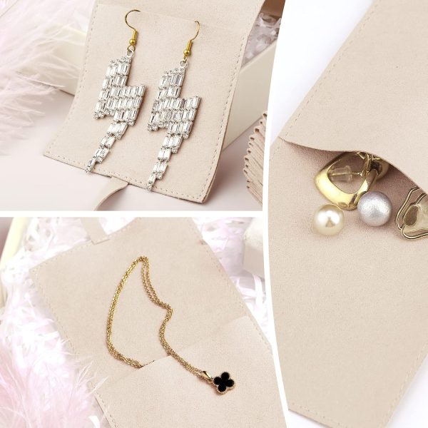 40 Pcs Microfiber Jewelry Pouch 8x8 cm Jewelry Packaging Bag Luxury Small - Image 4