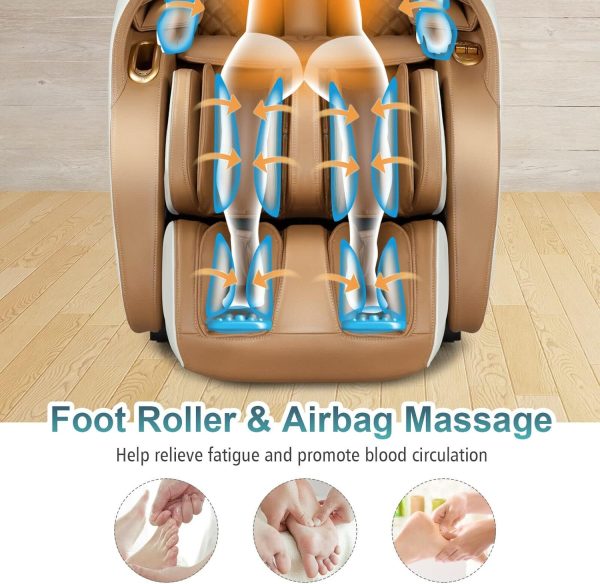 Full Body Zero Massage Chair Recliner w/SL Track Heat - Image 7