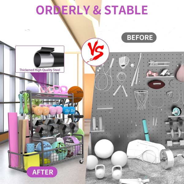 Dumbbells Rack Home Gym Storage Rack Weight Rack for Dumbbells Adjustable - Image 4
