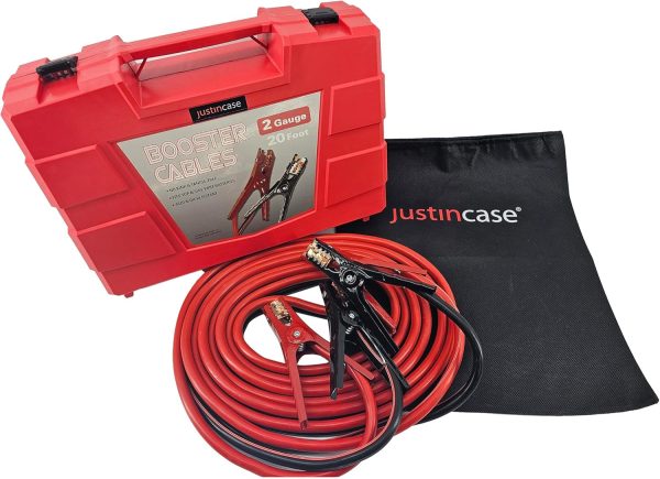 Justin Case Heavy-Duty Jumper Cables for Car, Includes 2 Gauge Wire - Image 2