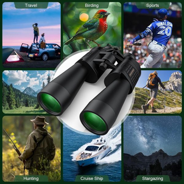 Binoculars for Adults High Powered - 20x70 HD Bird Watching Binoculars with - Image 7