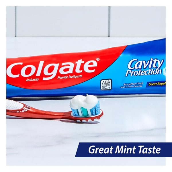 Colgate Cavity Protection Toothpaste with Fluoride, Great Regular Flavor, 6 - Image 7
