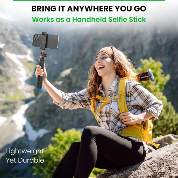 Mini Flexible Tripod for Cell Phones - iPhone Tripod Stand with Wireless - Image 6