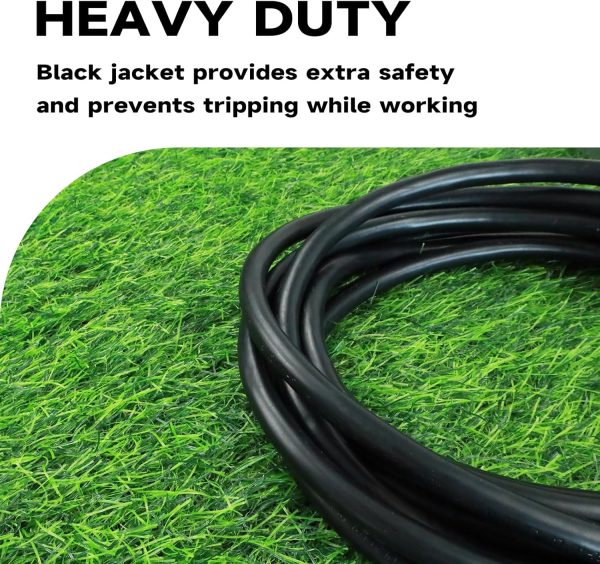 25 Ft Lighted Outdoor Extension Cord for Christmas Decorations- 12/3 SJTW - Image 4
