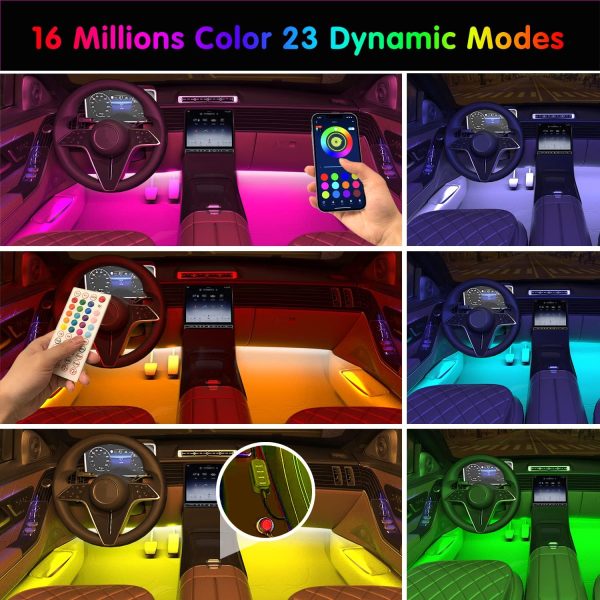 Interior Car Lights Keepsmile Car Accessories APP Control with Remote Music - Image 3