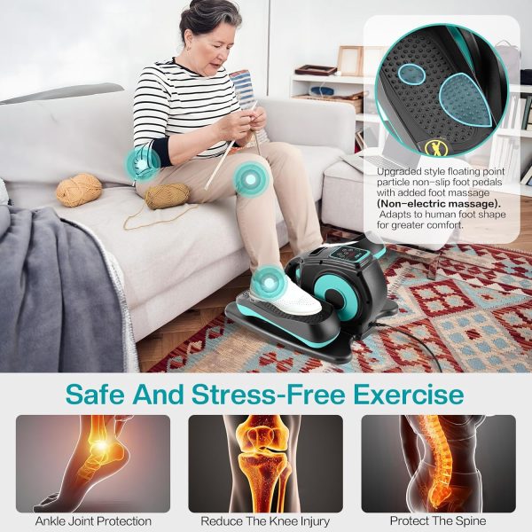 Under Desk Elliptical Machine, Ellipse Leg Exerciser for Seniors Adults, - Image 5