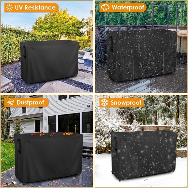 Kingling Outdoor Table Cover for Outdoor Bar Table, 72 Inch Waterproof - Image 6