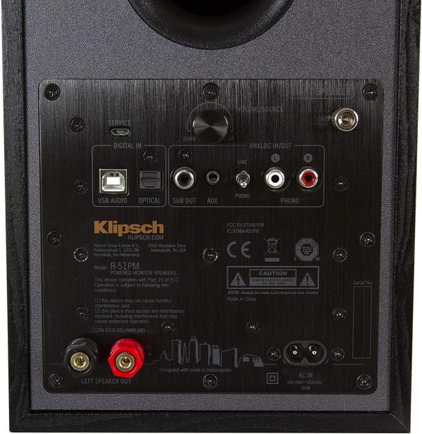 Klipsch R-51PM Powered Bluetooth Speaker,Black - Image 4