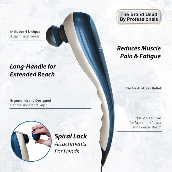 Wahl Deep Tissue Corded Long Handle Percussion Massager - Handheld Therapy - Image 3