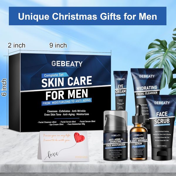 Mens Skin Care Kit,Deep Hydrate,Moisturize,Anti Aging Men's Skin Care Set - Image 7
