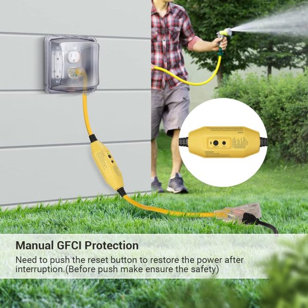 DEWENWILS 3 FT Outdoor GFCI Extension Cord Manual, 12/3 Gauge Extension - Image 3