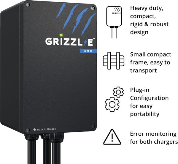 Grizzl-E Duo Level 2 Plug in EV Charger, up to 40 Amp, Two 24 feet Premium - Image 6