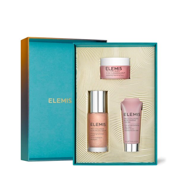 ELEMIS Pro-Collagen Rose Icons, Cleanse Plump & Hydrate, Holiday Skin Care - Image 3