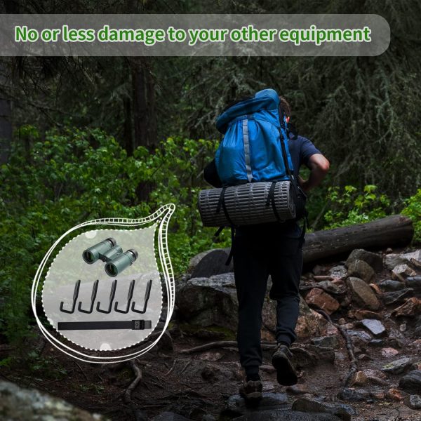 Treestand Strap Gear Hangers with Large Hooks, Lightweight Multi-Hook - Image 6