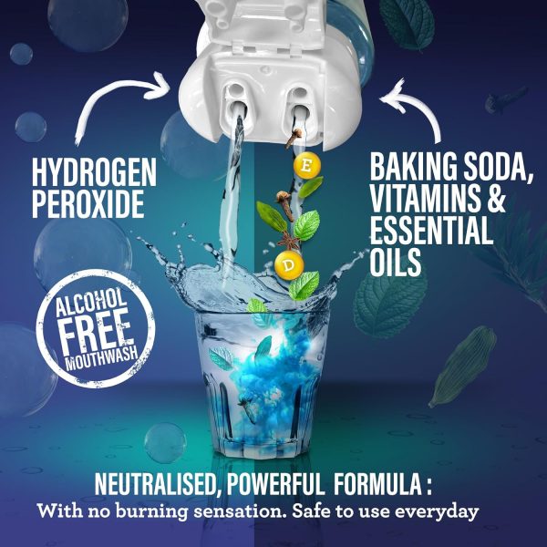 GuruNanda Teeth Whitening Dual Barrel Oxyburst Mouthwash - Alcohol & - Image 3