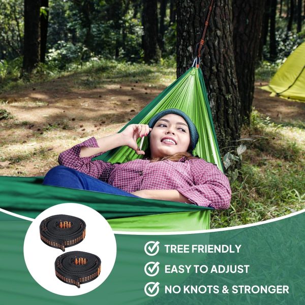 Ultra-Light Travel Camping Hammock | 300kg Load Capacity,(275 x 140 cm) - Image 3