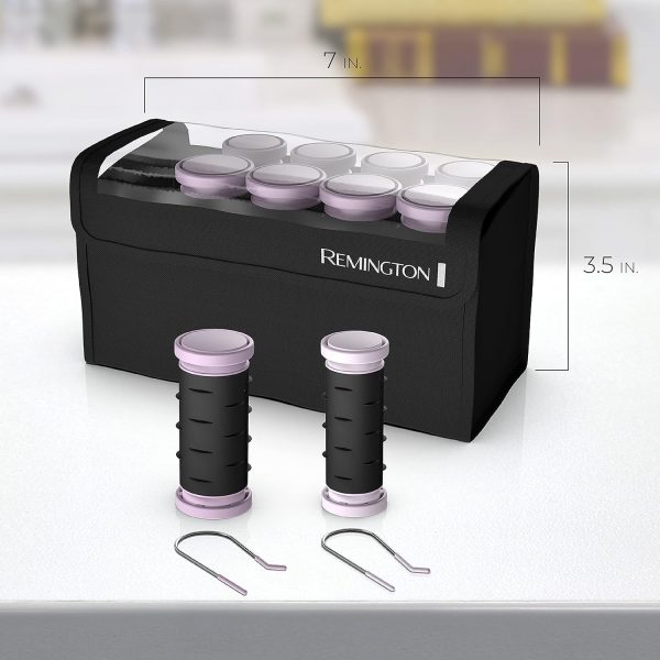 Remington Compact Ceramic Dual Voltage Hot Rollers for Long and Short Hair, - Image 8