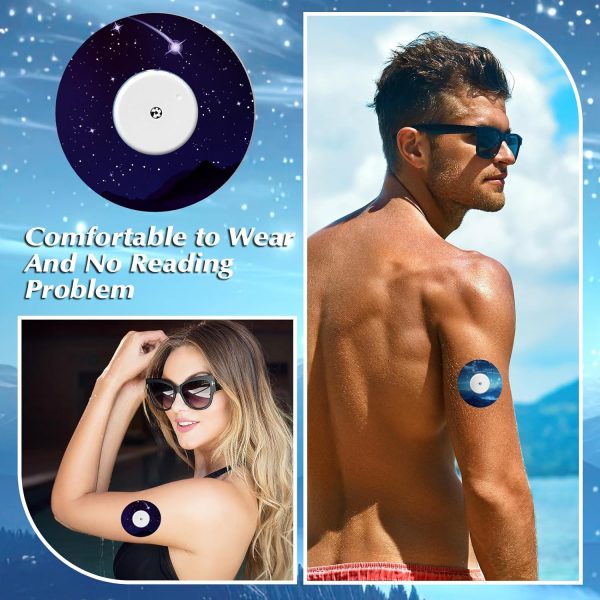 36 Pack Adhesive Patch for Libre 2 Sensor with Starry Sky CGM Patches - Image 5