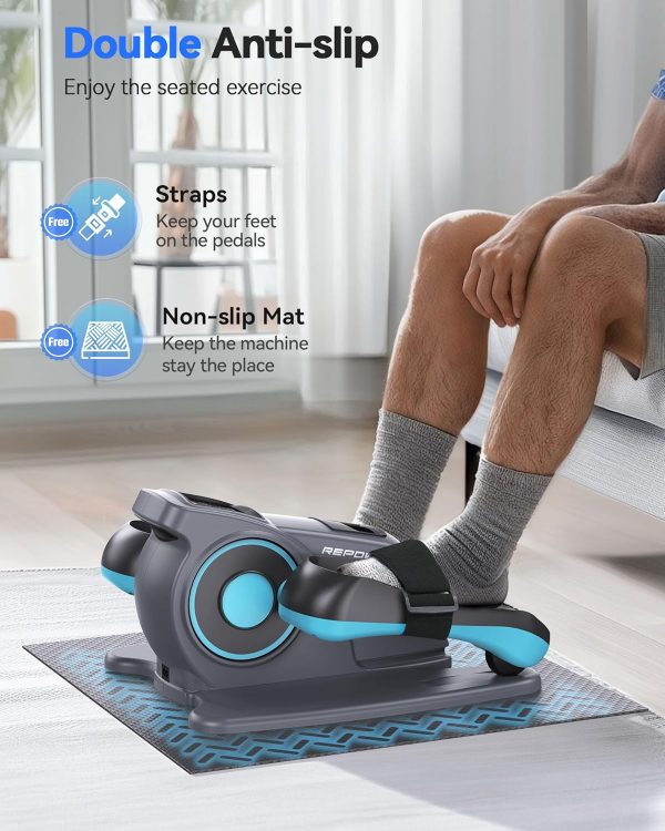Under Desk Elliptical Machine, Electric Ellipse Leg Exerciser with Remote - Image 4