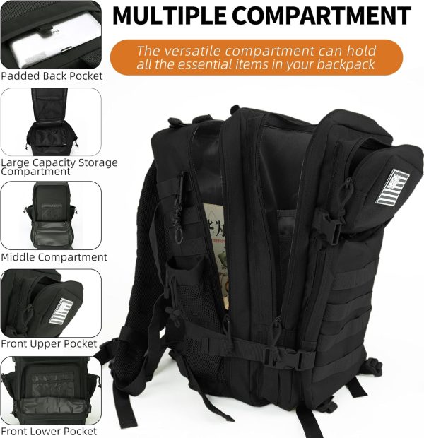 Military Tactical Backpack for Men and Women Army Camping Daypack Bug out - Image 2