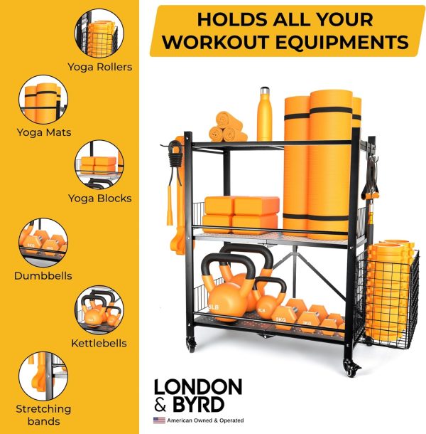 London & Byrd - Assemble in Minutes - Home Gym Storage Rack. Steel - Image 3