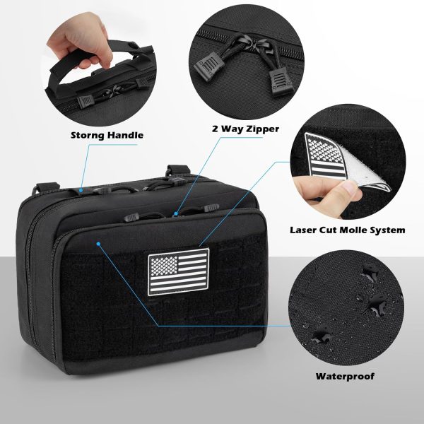 Jueachy Molle Large Tactical Pouch: EDC Pouch Medical Tool Pouches - Image 6