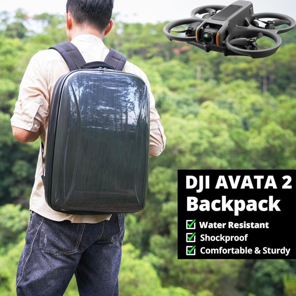 Avata 2 Case Backpack, Waterproof Travel Case Hard Shell Shoulder Bag for - Image 6