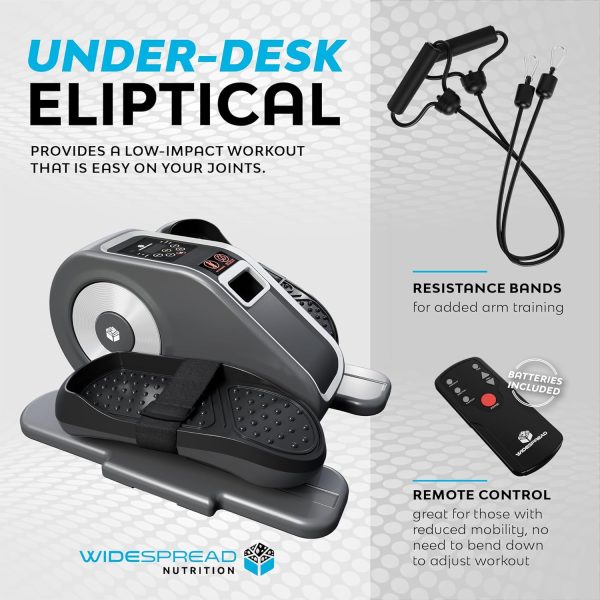 Under Desk Elliptical Machine, Electric Seated Leg Exerciser, Mini Ellipse - Image 2