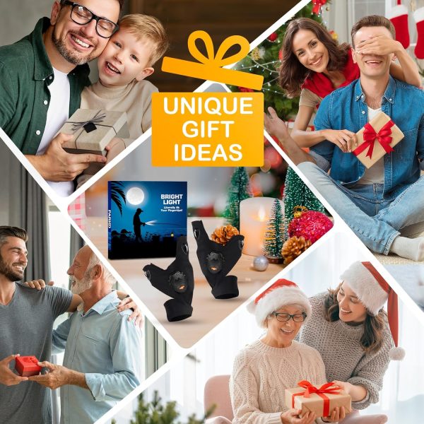 LED Flashlight Gloves Stocking Stuffers For Men Christmas Birthday Gifts - Image 2