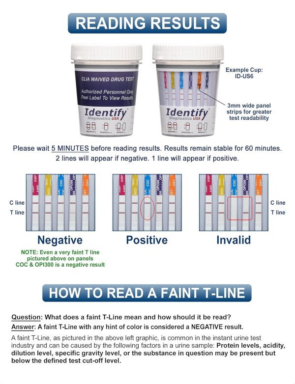 USA Drug Screen Test - 5 Pack - Made In USA 14 Panel CLIA Waived Instant - Image 5