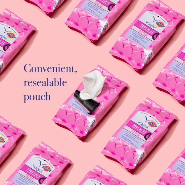 Vagisil Odor Block Daily Freshening Wipes for Feminine Hygiene in - Image 3