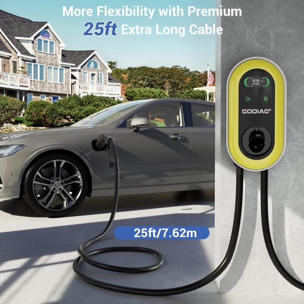 GODIAG Home Level 2 EV Charger, 40Amp, 9.6kw 240V, Wall-Mount Electric - Image 4