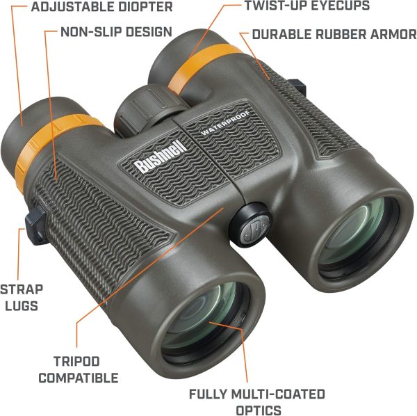 Bushnell H2O Xtreme 10x42 Compact Waterproof Binoculars with Fully Multi - Image 2