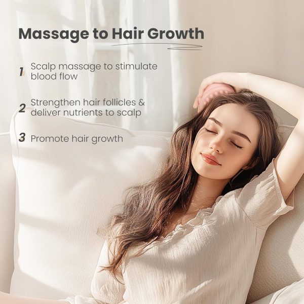 AIMIKE Hair Scalp Massager Shampoo Brush, Soft Silicone Scalp Brush Hair - Image 5
