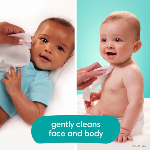 Pampers Aqua Pure Sensitive Baby Wipes, 99% Water, Hypoallergenic, - Image 5