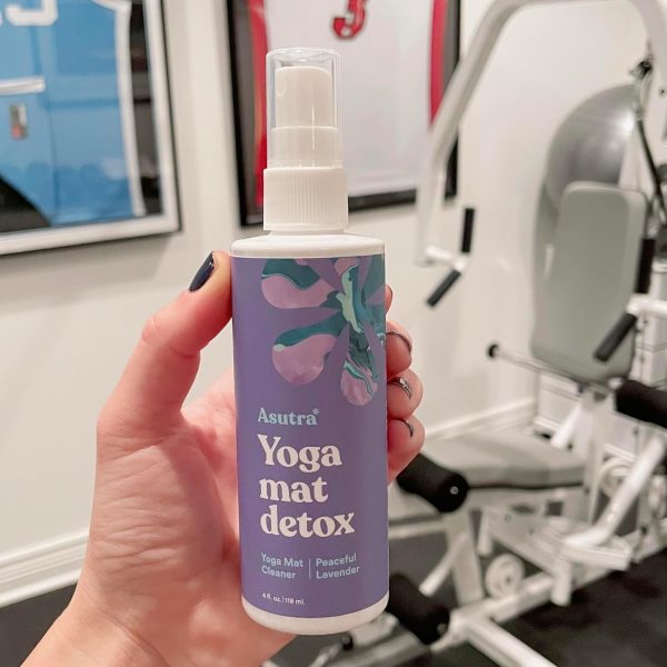 ASUTRA Yoga Mat Cleaner Spray (Peaceful Lavender), 4 fl oz - No Slippery - Image 5