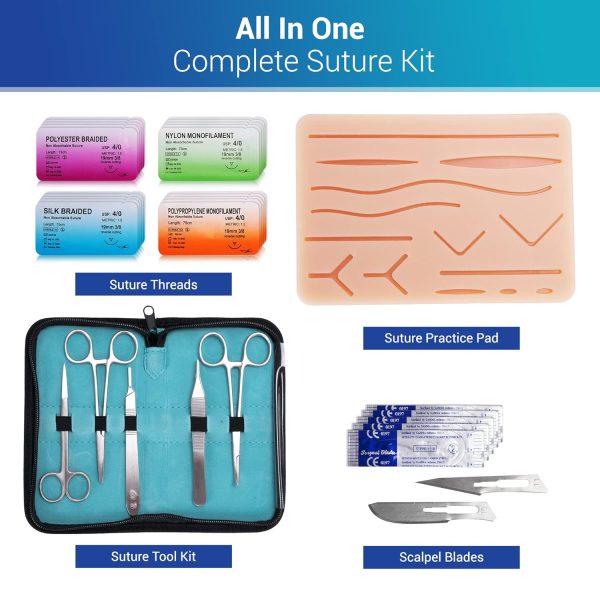 Alcedo Suture Practice Kit for Medical Students | Complete Kit (32 Pieces) - Image 9