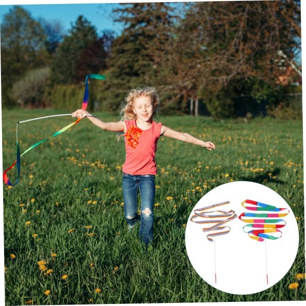 BESPORTBLE 4 Pcs Gymnastics Ribbon Gymnastics Streamer Ribbon Dance Prop - Image 4